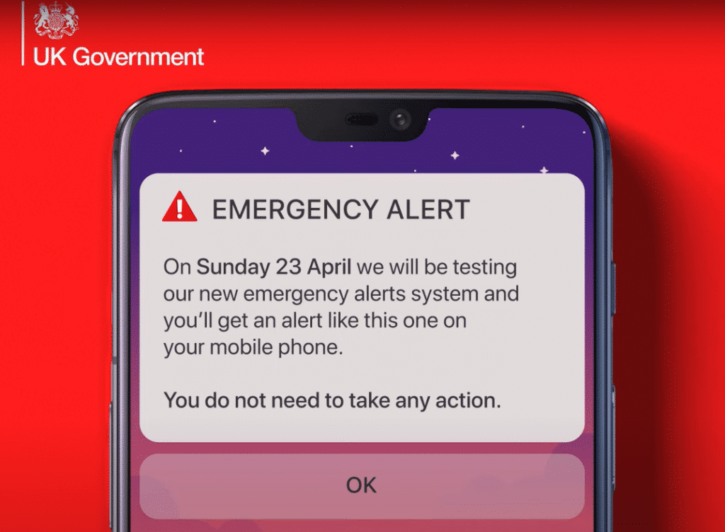 Uk Public Emergency Alert Test